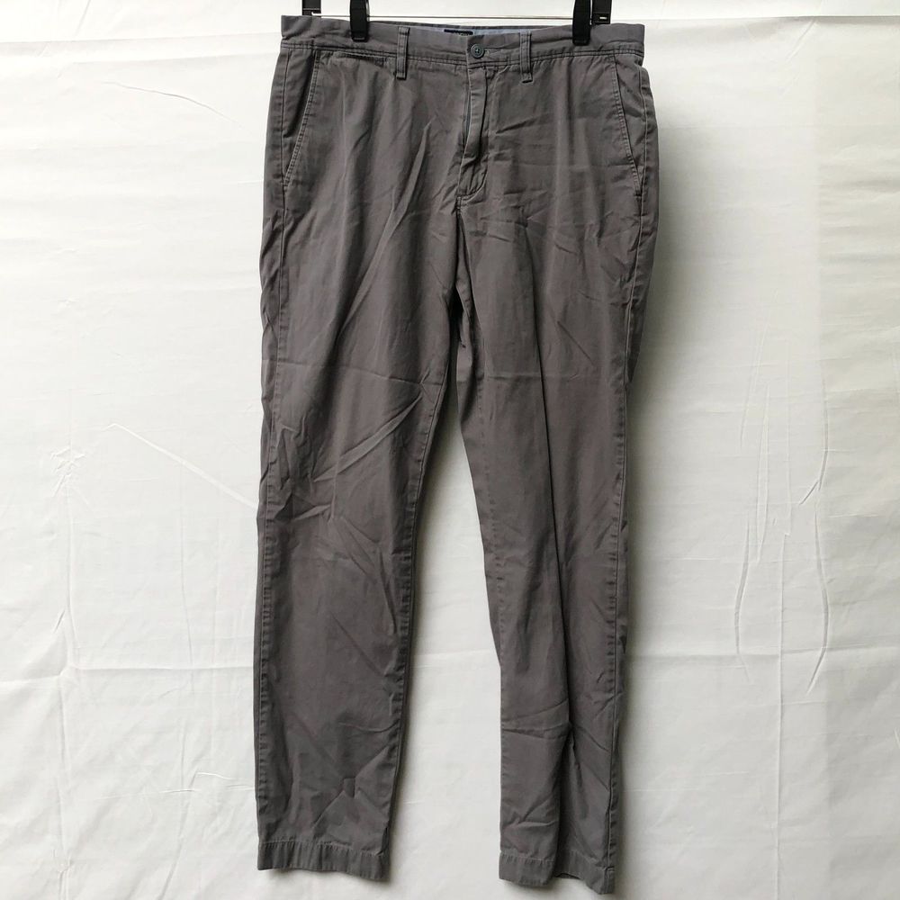 J.Crew Classic Chino pants  Gray 100% Cotton Men size 32x34